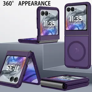 For Motorola Moto Razr 2026/2025/2024 MagneticCase Moto Razr 70/60/50Ultra Anti-Scratch Shockproof Protective Matte Full-Body Compatible withMagSafe Phone Case for Motorola Razr2026/2025/70/60/50