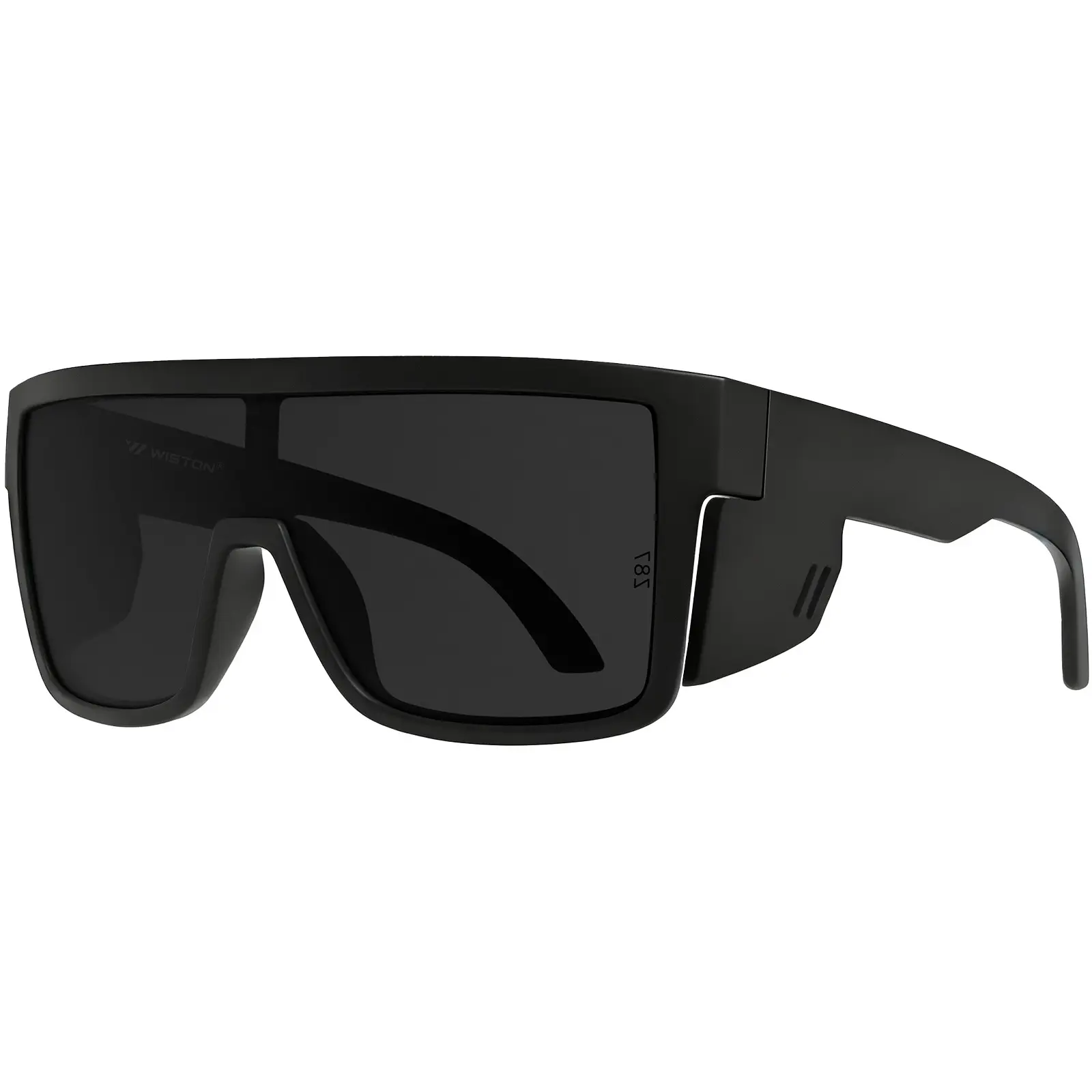 WISTON XL Z87 Full Rim Rectangular Sunglasses for Wide-Headed