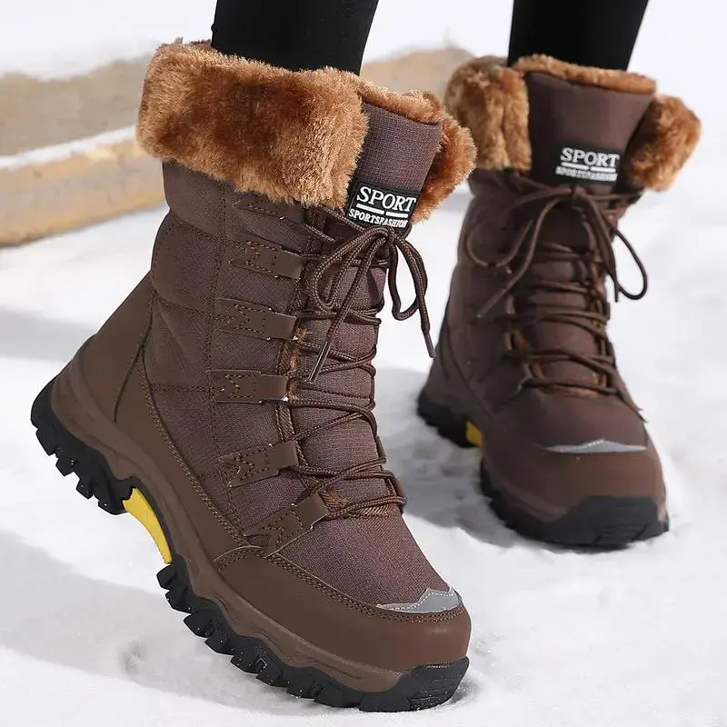 Women's Winter Snow Boots Waterproof Lightweight Warm Faux Fur Lined Mid-Calf Booties Women's Winter Snow Boots Waterproof Lightweight Warm Faux Fur Lined Mid-Calf Booties