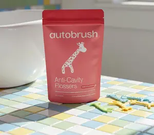 Autobrush Dental Flossers for Kids & Adults - Daily Oral Care, Pack of 50, Fun Design for Comfort, NanoHAp-Infused