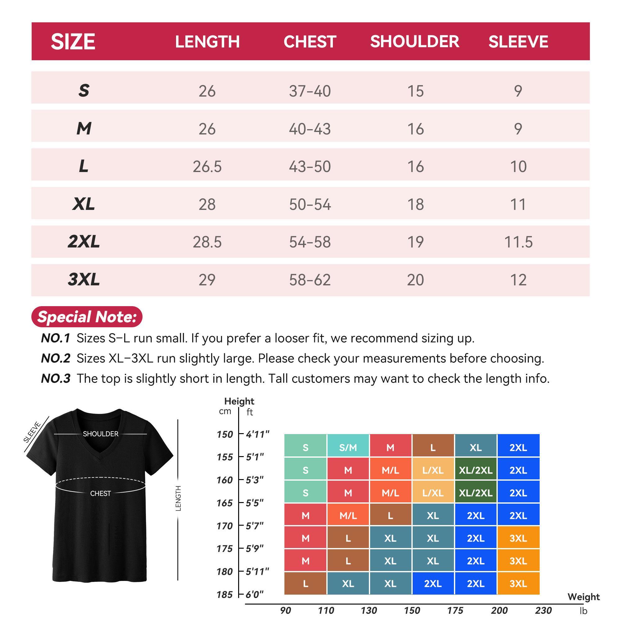 SHOWITTY Womens 1/3 Pack T-Shirts Basic Short Sleeve V Neck Tops - Plus Size Summer Clothes Comfort Casual Workout Solid Color