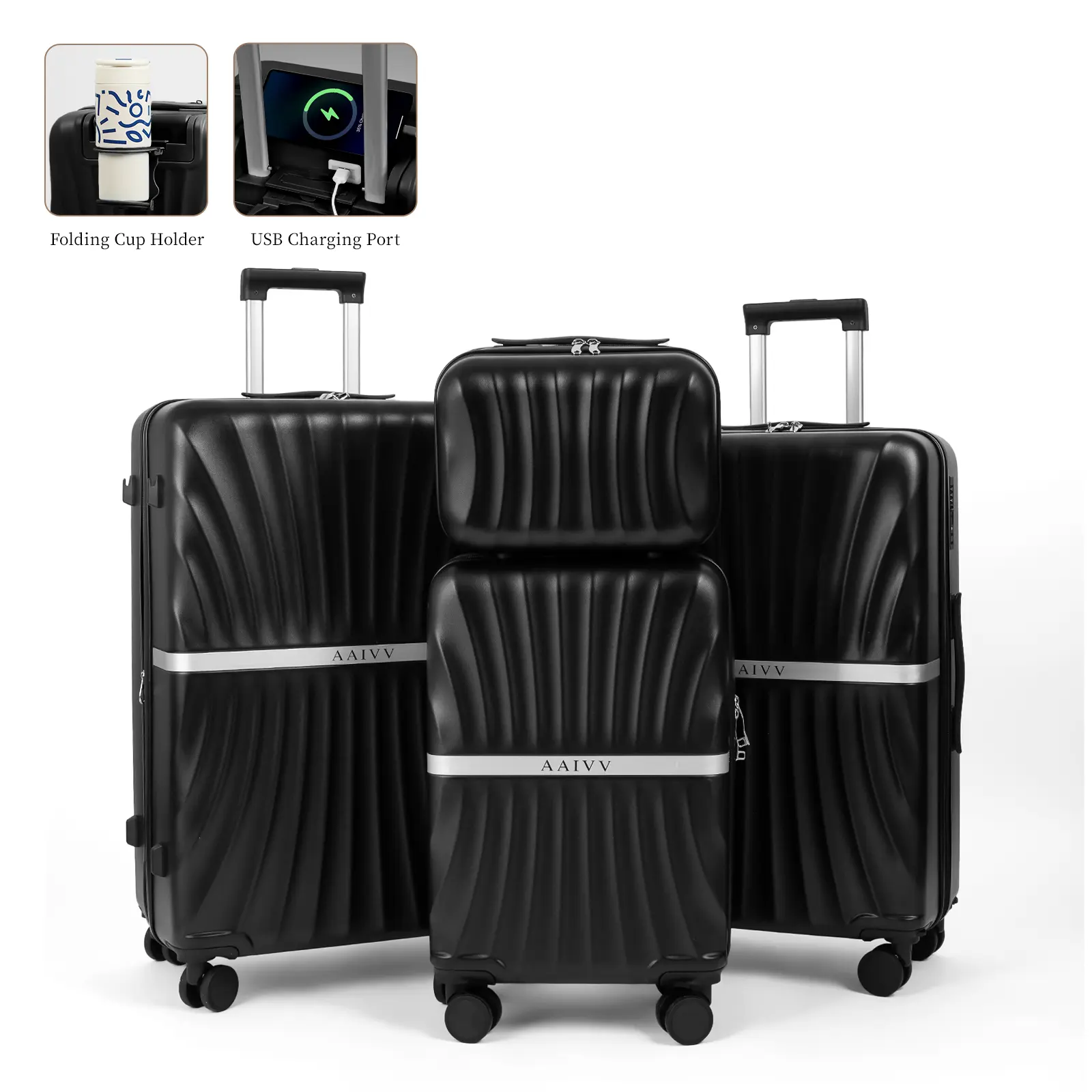 4PCS Black Style A