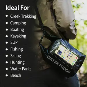 Tankye  Outdoor multi-functional waterproof bucket bag - 5L waterproof bag, swimming cross-body bag, PVC mobile phone waterproof pouch