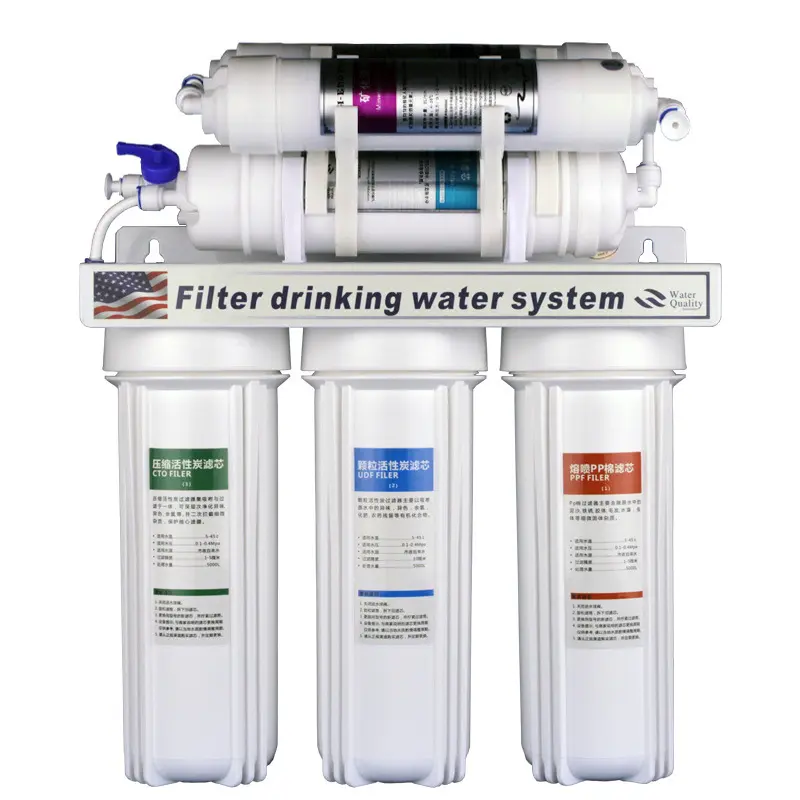 Home Kitchen Under-Sink Ultrafiltration Water Purifier - 5-Stage/6-Stage, Non-Electric, Weak Alkaline Mineralized Under-Sink Filter, Under-Sink Under-Sink Filters
