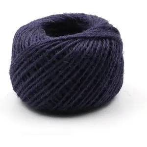 Navy Blue Jute Twine Rope String for DIY Crafts, Christmas Decoration and Embellishments