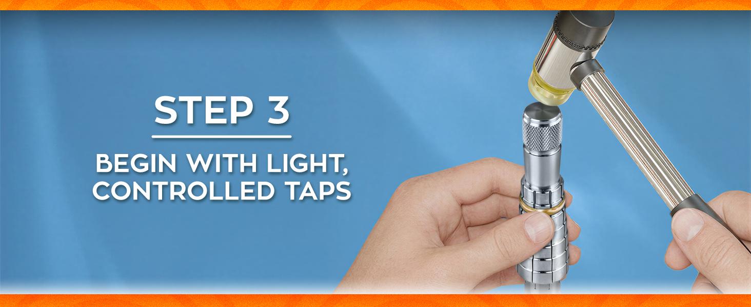 Stainless Steel Ring Stretcher Kit with Rubber Mallet - Professional Ring Resizing Tool 6-10 for Jewelers Jewelry Repair & DIY Enthusiasts