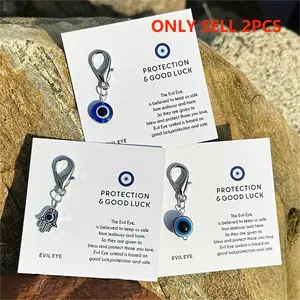Evil Eye Design Keychain, Keychain Accessories, 1 Count Lucky Keychain Pendant, Gift Packaging Supplies for Backpack, Handbag, Wallet