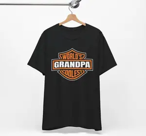 World's Coolest Grandpa T-Shirt SweatShirt Hoodie New Grandpa Announcement Tee Motorcycle Grandpa Gift Funny Father's Day