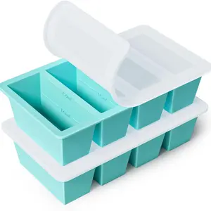 Soup Cube Freezer Tray 2pack – Silicone 125mL 250mL Souped Portion for Broth Sauce Storage Kitchen Utensils