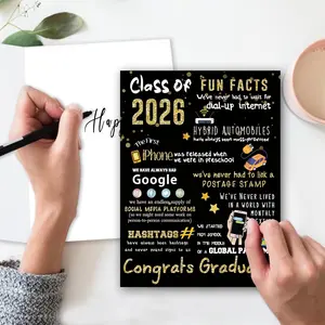 -NON BAO HIEM- Large-Size Graduation Theme Card, 2026 Graduation Greeting Card, Office Stationery for Friends as Graduate Gifts or Party Decorations