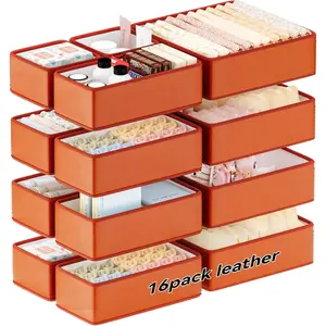 Vegan Drawer Organizers,16 Pack Makeup boxes,Drawer Luxury,Bedroom Drawers,organization and solution