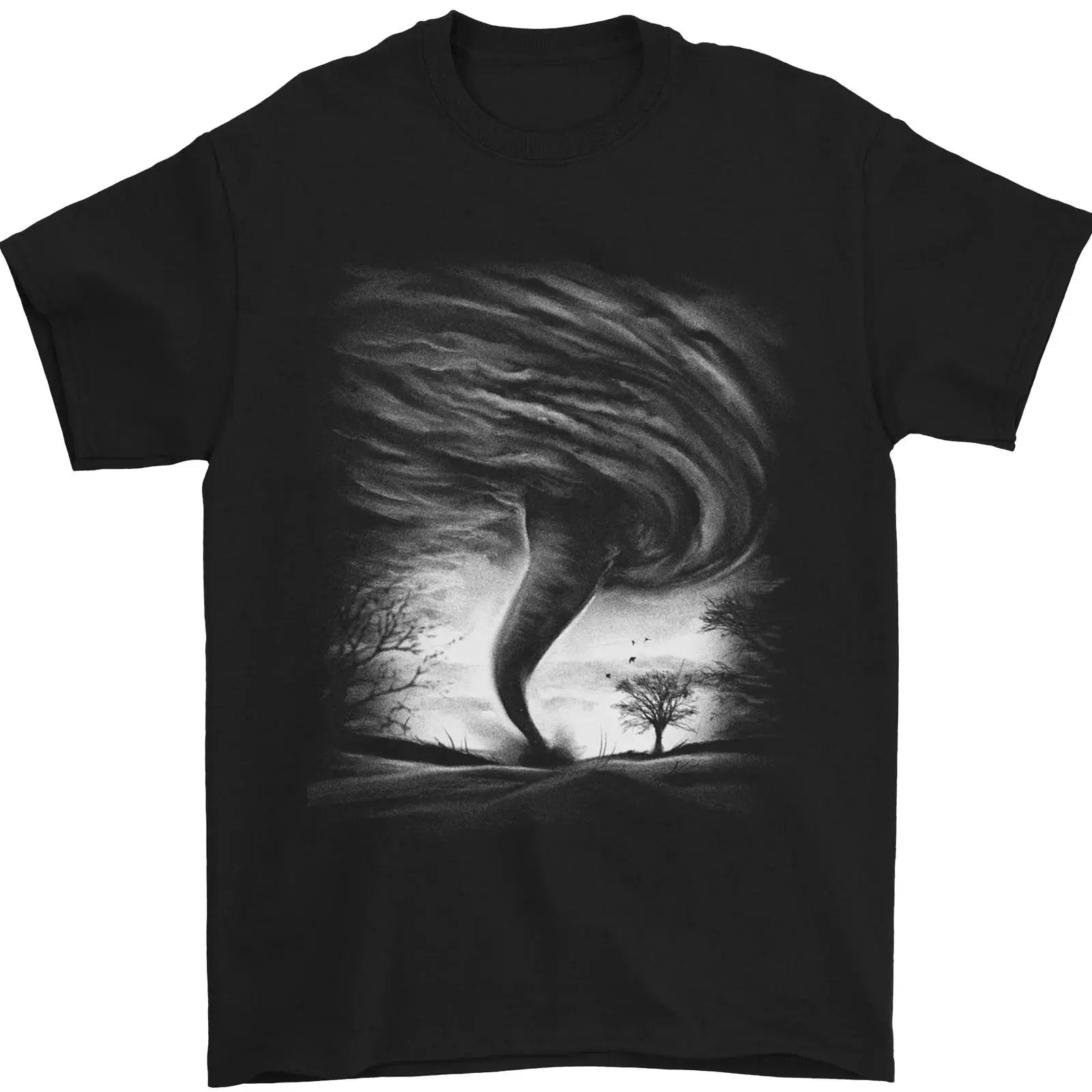 A Tornado Storm Chaser Extreme Weather Mens T-Shirt 100% Cotton