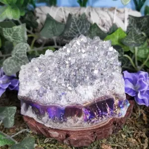 Amethyst Aura Crystal Cluster #6