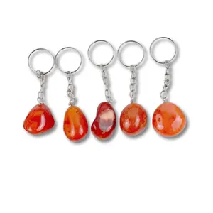 Carnelian Keychain - Tumbled