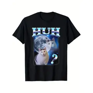 [Playful Humor] Funny Cat Meme T-Shirt - Unisex Adults.