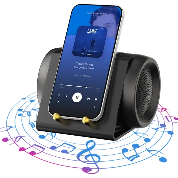 Portable Wireless Induction Speaker with HD Surround Sound ,No Bluetooth Required,Subwoofer Amplifier & Smartphone Stand for Videos, Music, and Calls，Perfect Family Gift，Father's Day Gifts