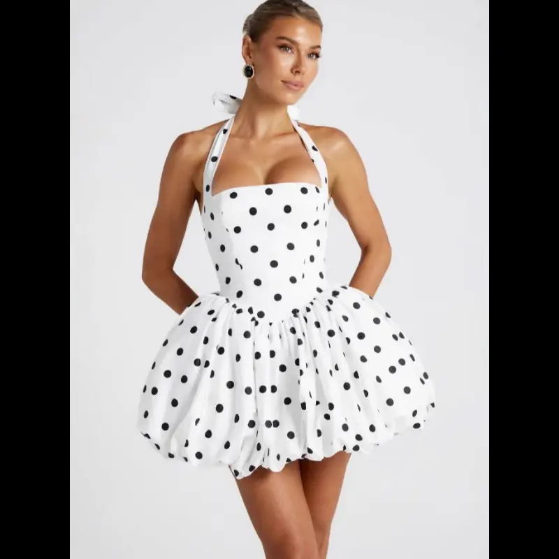 Black and white polka dots