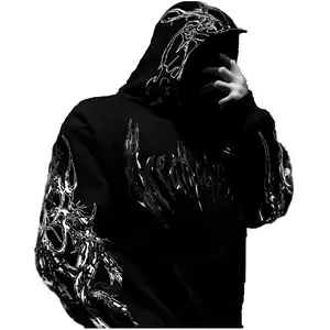 []Y2K Breathedivinity Unisex Sportswear Gothic Hoodie New Fashion Long Sleeved Pullover Dark Textured Printed Gmy Jacket G gym outfits FittedCrewneckSweatshirtsBaggyTopsWomenswearClothesOuterwear