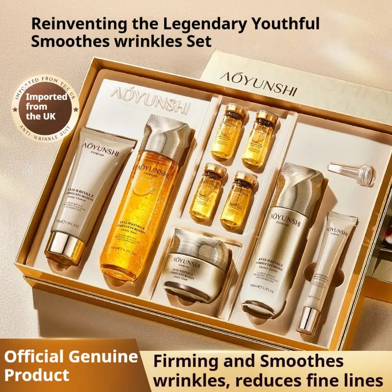 9-Piece Cordyceps & Pro-Xylane Anti-Wrinkle Luxury Skincare Set