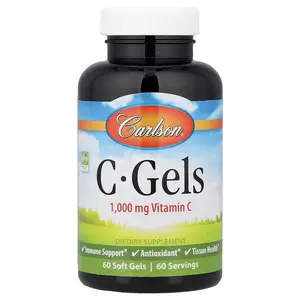 Carlson C-Gels, Vitamin C, 1,000 mg, 60 Soft Gels