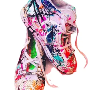 Fashionable Graphic Kicks Footwear