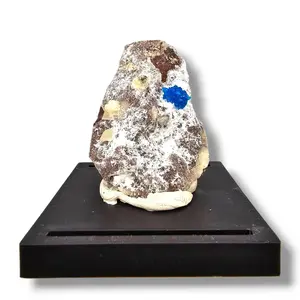 Striking Cavansite on Heulandite and Mordeite Matrix from Maharashtra, India