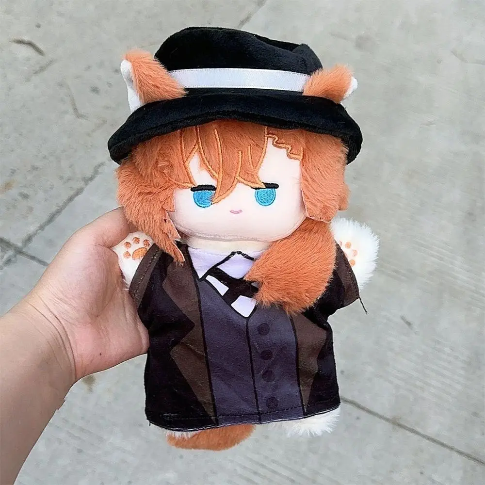 25CM BSD Nakahara Chuuya Dazai Akutagawa Ryunosuke Nakajima Atsushi Kunikida Ranpo Anime Cotton plush toy Hand Puppets Body doll