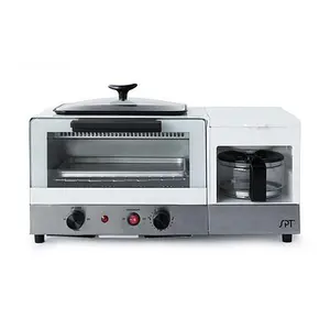 Sunpentown SPT BM-1120B 3-in-1 Breakfast Maker in Stainless Steel