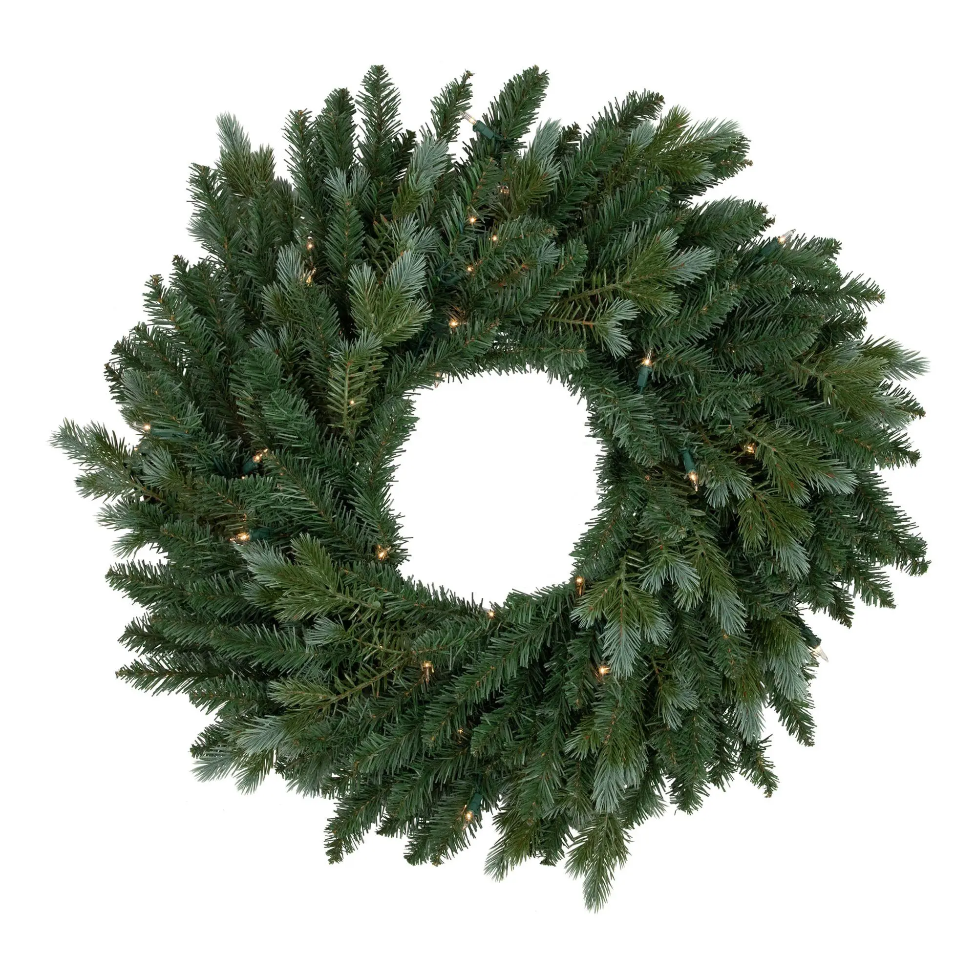 Northlight Blue Spruce 24-Inch Christmas Wreath Clear Lights