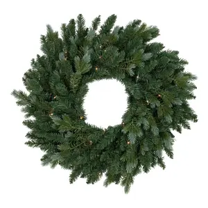 Northlight Blue Spruce 24-Inch Christmas Wreath Clear Lights