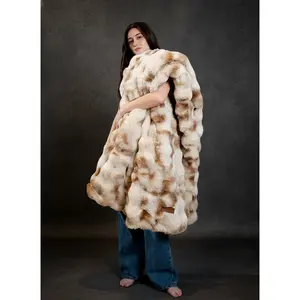 SpottedCozy | Double-Sided Bubble Faux Rabbit Fur Heavyweight Blanket | Thickened Deep Pressure Therapy for Anxiety & Sleep | Luxury Plush Throw | Aesthetic Room Decor(Camel/Gray/White) (50x60, 60x80)