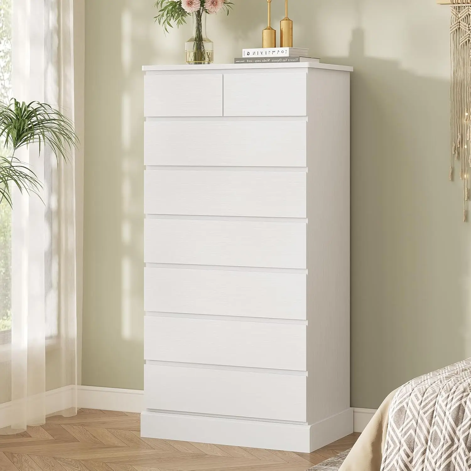 Tall Dresser for Bedroom, 59.6'' High 8 Drawer Dresser, Modern Chest of Drawers Storage Organizer for Closet, Taller Clothes Storage Tower with Ample Storage Space - TikTok Shop Tall Dresser for Bedroom, 59.6'' High 8 Drawer Dresser, Modern Chest of Drawers Storage Organizer for Closet, Taller Clothes Storage Tower with Ample Storage Space - TikTok Shop