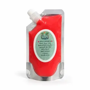 Apple Cinnamon Squeezable Wax Melt 2.3 oz – 100% Soy Wax for Long-Lasting Warm Bakery-Style Scent in Convenient Pouch