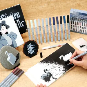 22-Color Valve Tip Marker Pens, Artist Drawing Tools, Ideal for Holiday Gifts, Easter Eggs, Festive Crafts, Metal, Ceramic, Glass Decorations