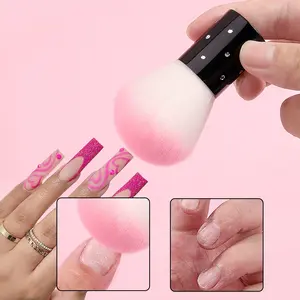 Soft Brush Manicure Nail Art Dust Cleaning Brush for Professionals, Effective Makeup Nail Dust Removal Brush, Gentle on Nails and Easy to Use, Nail Art Tool