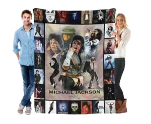 MJ's eternal blanket - a plush velvet blanket as a birthday gift, anniversary gift, Christmas gift for music lovers and Michael's fans