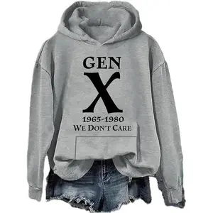 Gen X 1965–1980 “We Don’t Care” hoodie — casual streetwear long-sleeve unisex pullover for men and women, perfect gift