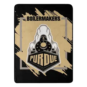 Northwest  46 x 60 in. Micro Raschel Dimensional Design Rolled Purdue Boilermakers Blanket