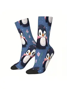 Penguin Socks Printed Men's Stockings Polyester