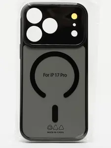 Magsafe shockproof case for iphone 17 pro   black color
