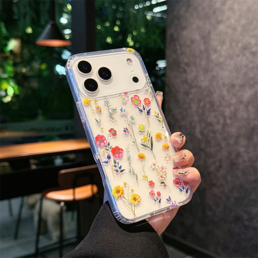 Suitable for Apple 17 phone case, new model electroplated iridescent print 17pro protective case with IMD technology