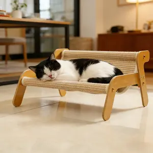Cat Lounger Chair Matress, Cat Scratching Board, Scratcher Board & Bed, Simple Design, Durable Pet Resting Spot, Ideal for Cats Playing & Sleeping