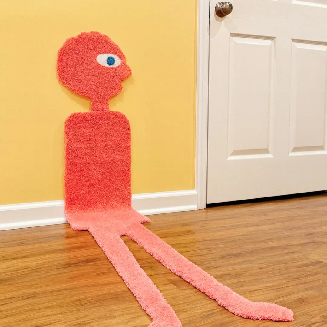 Prismo Rug - 6FT, Handmade, Room Decor, Anime, Decor, Adventure Time, For Him