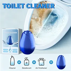 Toilet Cleaner, Flower Shape Toilet Bowl Cleaner, Powerful Stain Removal & Odor Eliminator, Bathroom Essential for Summer