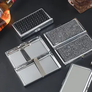 Men's Heavy-Duty Portable Cigarette - Pressure-Resistant & Moisture-Proof Triple- Holder with Extended Capacity, Thick Suitable for Travel, suitable thick, medium, and thin , featuring clips. It's convenient and hassle- daily use