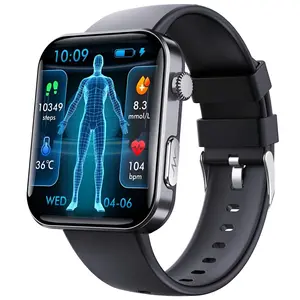 The new F300 smartwatch ECG electrocardiogram monitoring SOS fall alarm blood glucose and blood pressure Bluetooth sports smartwatch HRV report