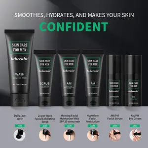 Men's All-In-One Skincare Set, Ideal for Busy Professionals & Daily Commuters, Oil Control, Exfoliation, 24-Hour Hydration
