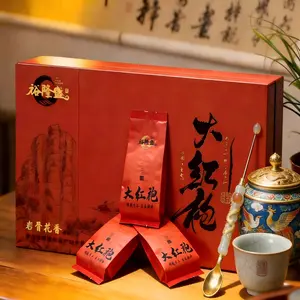 Dahongpao Tea Gift Set Collector's Grade 8.47oz, 30pcs Individual Tea Bags Complete with Gift Box & Gift Bag Ideal for High-end Tea Ceremony Suitable as Milk Tea Ingredient Perfect for Home Brewing & Daily Enjoyment