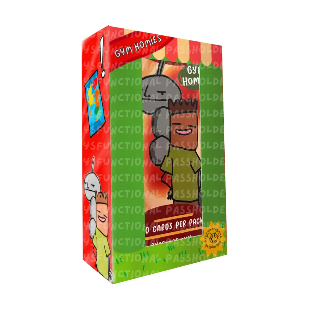 Dysfunctional Passholder Pokenots Gym Homies Fundle Bundle Box - 8 Authentic Booster Trading Card Packs, Original Set, 100% Authenticity Guaranteed, Booster Packs, Trading Cards