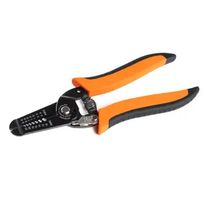 Wiref Wire Stripper and Cutter - Wire Stripping Tool for Solid and Stranded Wires 22-10 AWG7-Inch Professional Electrician Hand Tool for Stripping, Cutting, Crimping & Wire Repair